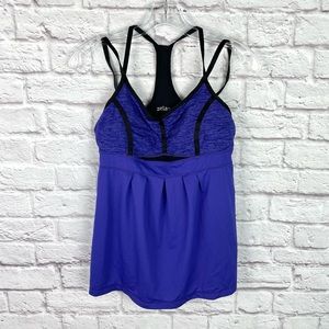 Zella Purple Strappy Tank Size M